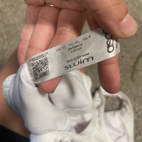 ASOS White Bathing Suit Top - Picture 4 of 4